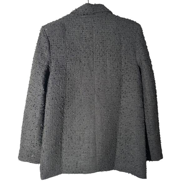 Endless Rose Tweed Single Breast Blazer Black Small Suiting Classic Staple - Picture 10 of 11